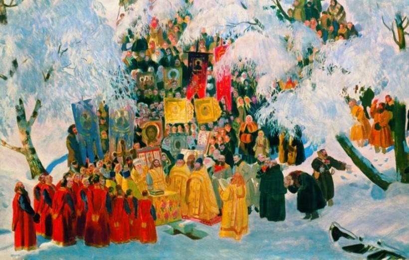 Праздникъ Крещенія Господня въ древней Россіи.