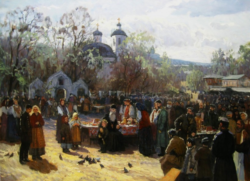 Проф. Ѳеофанъ Гавриловичъ Лебединцевъ – О происхожденіи и значеніи нѣкоторыхъ обычаевъ, соединяемыхъ въ Православной Церкви съ празднованіемъ св. Пасхи.