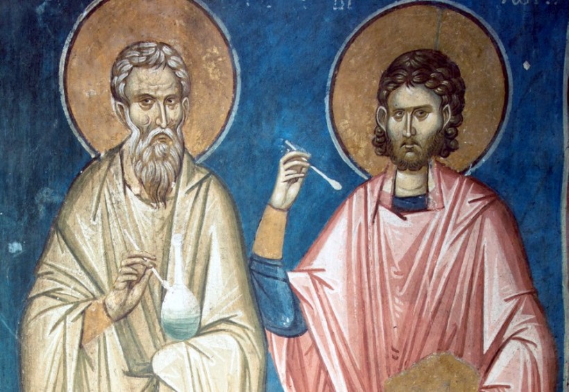 Чудеса святыхъ мучениковъ Кира и Іоанна.
