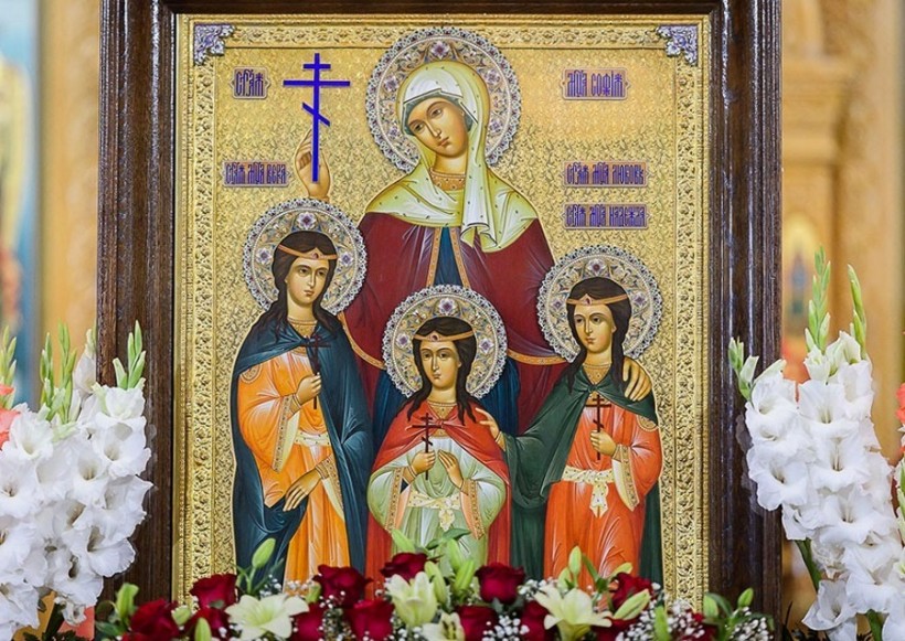 Александръ Матвѣевичъ Правдинъ – Св. Софія и дщери ея Вѣра, Надежда и Любовь.