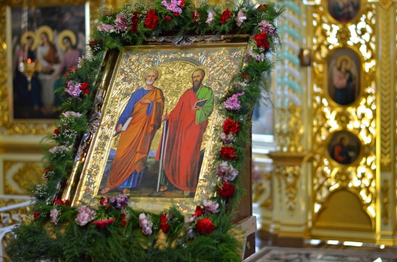 Священникъ Алексѣй Тиховъ – Поученіе въ день святыхъ первоверховныхъ апостоловъ Петра и Павла.