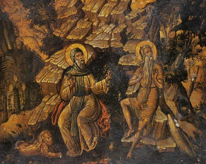 Иванъ Яковлевичъ Самецкій – Свв. Павелъ Ѳивейскій и Антоній Великій.