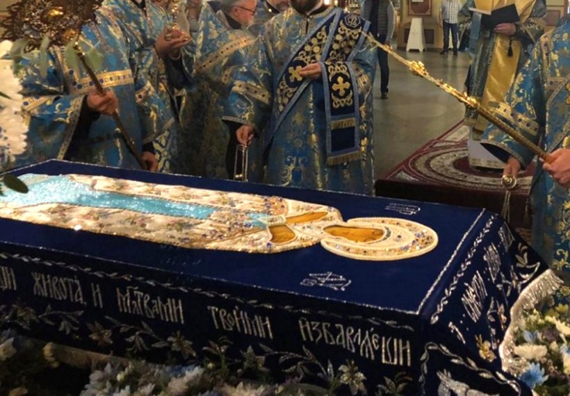 Литургическая замѣтка относительно обряда надгробнаго пѣнія на Успеніе Божіей Матери.