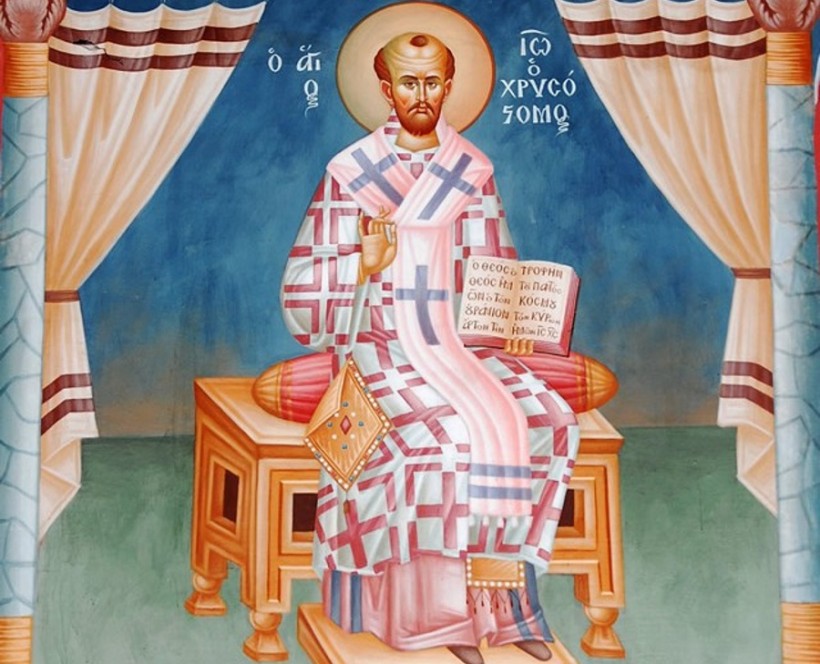 Святый Іоаннъ Златоустъ, Архіепископъ Константинопольскій.