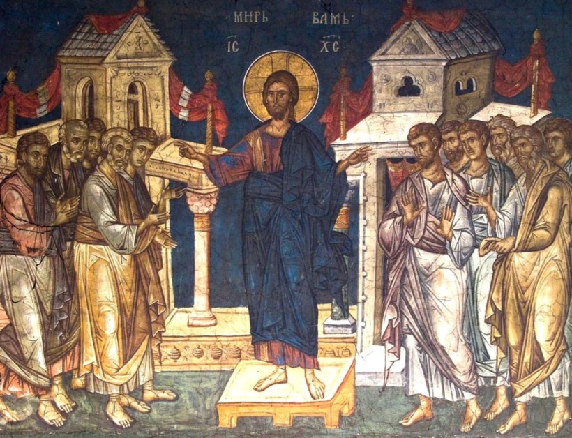 Миръ, дарованный намъ Воскресшимъ Господомъ нашимъ Іисусомъ Христомъ.